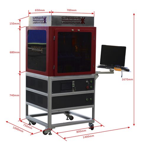 Máquina de corte láser de fibra - Shenzhen Superwave Laser Technology Co.,Ltd - para acero / de chapa / CNC
