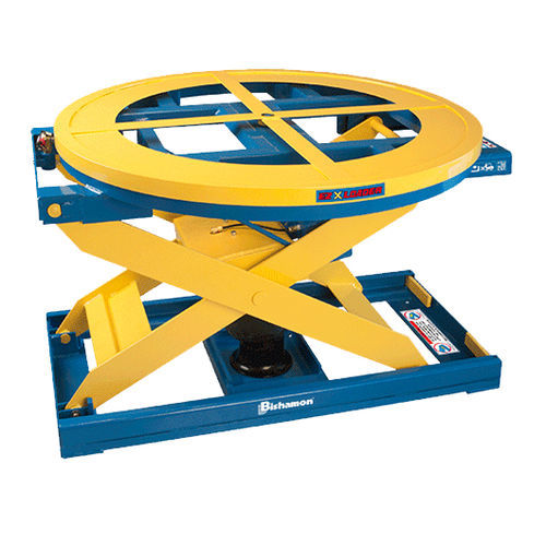 Mesa elevadora de tijera - EZ X Loader - Bishamon - neumática / estacionaria / de carga