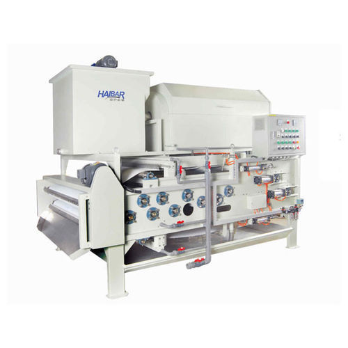 Filtro-prensa de banda - HTB series - Shanghai Haibar Mechanical Engineering Co.,Ltd - rotativa / para el tratamiento de fangos