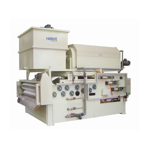 Filtro-prensa de banda - HTBH series - Shanghai Haibar Mechanical Engineering Co.,Ltd - rotativa / para el tratamiento de fangos