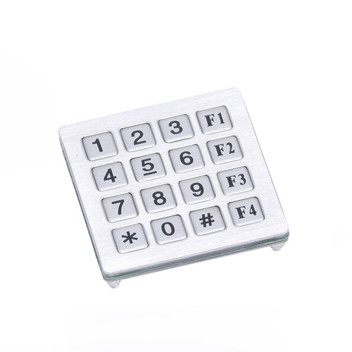 Teclado numérico 16 teclas - CT-KPS18-16-TM - NingBo ChenTe electronics Technologies Co.,Ltd - empotrable / de acero inoxidable / IP65