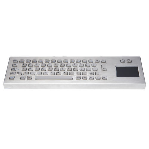 Teclado de acero inoxidable pulido - CT-KB08-65-DT - NingBo ChenTe electronics Technologies Co.,Ltd - de mesa / de tecla mecánica / con ratón integrado de 2 teclas