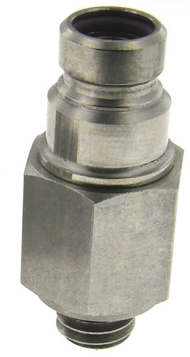 Racor hidráulico - QDE3L-.-3. - Beswick Engineering Co, Inc. - neumático / rápido / de acero inoxidable
