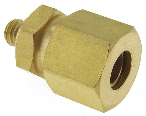 Racor hidráulico - MCB-14..-. - Beswick Engineering Co, Inc. - roscado / de compresión / de latón