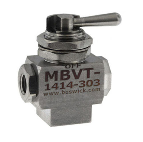 Válvula de bola - MBVT-1414-303-. - Beswick Engineering Co, Inc. - de palanca / de control / de selección