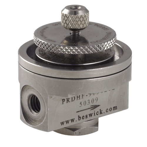 Regulador de presión de alto caudal - PRDHF-.N - Beswick Engineering Co, Inc. - para agua / para aire comprimido / para gas