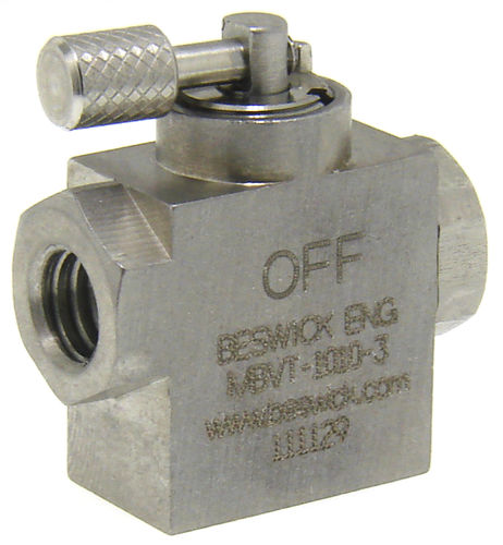Válvula de bola - MBVT-1010.-. - Beswick Engineering Co, Inc. - manual / de cierre / desviadora
