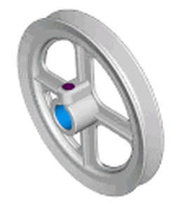Polea de garganta - P series - Dura-Belt - con mandrilado