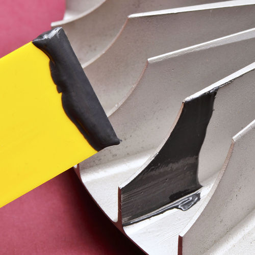 Resina epoxi cargada de metal - Steelmaster 43HT - Master Bond - de estanqueidad / bicomponente / resistente a los productos químicos