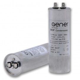 Condensador eléctrico de película de polipropileno - PM10 series - AENER ENERGIA - cilíndrico / de descarga / autorreparable