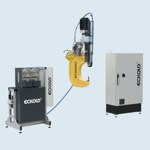 Máquina remachadora eléctrica - ECKOLD technics GmbH & Co. KG - autoperforante / servoaccionada