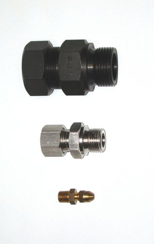 Racor hidráulico - UZG-47 - Alf-Sensor - roscado / de PTFE / de acero inoxidable