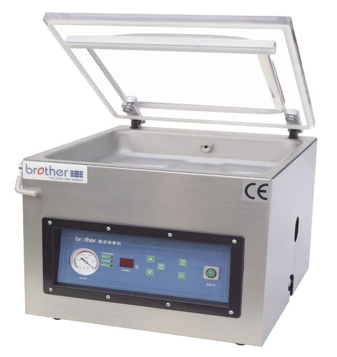 Máquina de acondicionamiento manual - VM400TE - ZHEJIANG BROTHER PACKING MACHINERY CO.,LTD - de vacío / horizontal / de mesa