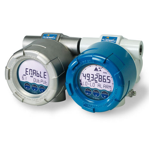Indicador totalizador de caudal - E018 - Fluidwell bv - visualizador LCD / antideflagrante / con alarma