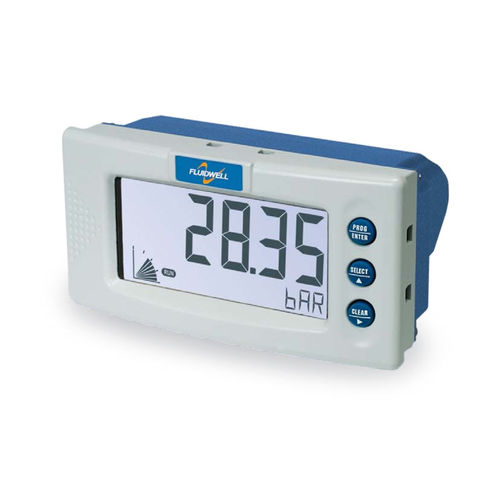 Indicador de presión - D050 - Fluidwell bv - visualizador LCD / para montaje sobre panel / de exterior
