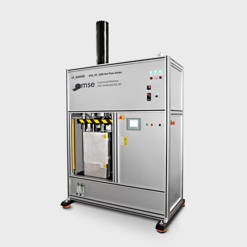 Prensa hidráulica - LP_A4SH series - MSE TEKNOLOJİ LTD. ŞTİ. - electrónica / de formado / para muestra de polímeros