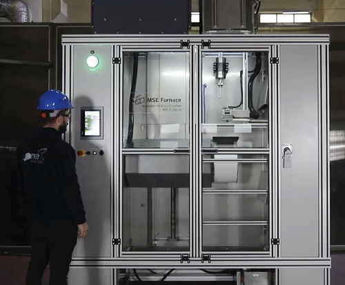 Horno para la producción de fibras de vidrio - MSE TEKNOLOJİ LTD. ŞTİ. - de tipo armario / de fusión / de inducción
