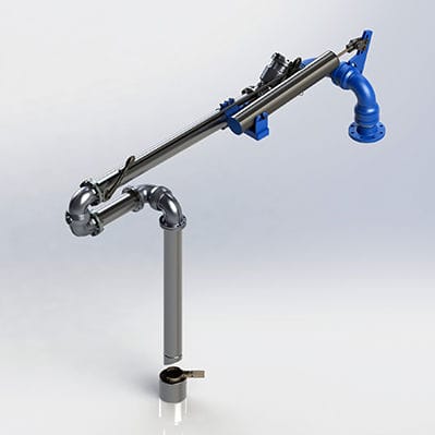 Brazo de carga para el transporte de fluidos - LA120 series - Zipfluid srl - carga por arriba