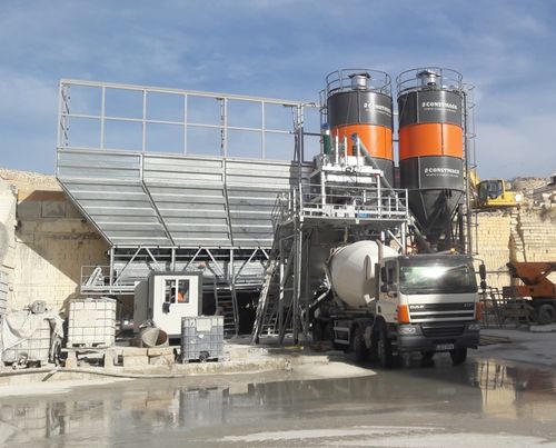 Planta de hormigón estacionaria - Drymix-100 - CONSTMACH Concrete Plants & Crushers - compacta / automática / horizontal