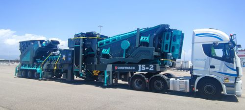 Unidad de machacado y cribado de impacto - JS-3 - CONSTMACH Concrete Plants & Crushers - móvil / primaria / alta capacidad