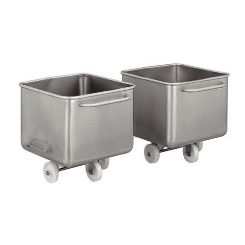 Cubo de basura de acero inoxidable - Eurobin - NIEROS Metal d.o.o. - de residuos industriales / móvil
