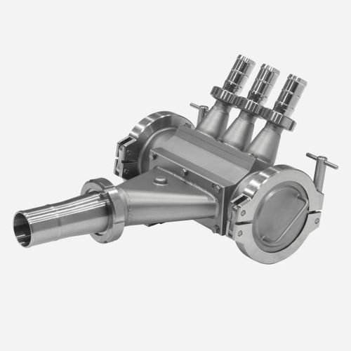 Repartidor de caudal multivía - REX-Technologie GmbH & Co. KG - de acero inoxidable