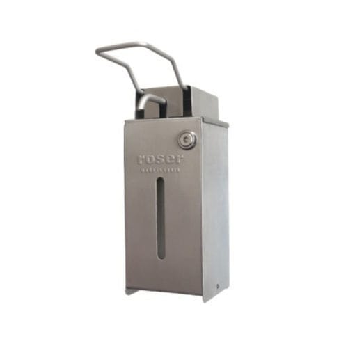 Distribuidor de jabón - RA00000329 - Roser Construcciones Metalicas S.A. - manual / de acero inoxidable / de pared