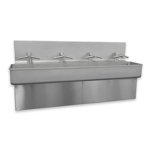 Fregadero para la industria agroalimentaria - RA00002709 - Roser Construcciones Metalicas S.A. - para el lavado de manos / de acero inoxidable / higiénico