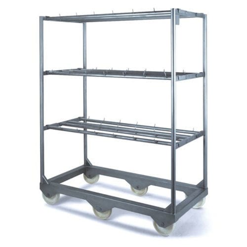 Carretilla de transporte - 3694 - Roser Construcciones Metalicas S.A. - de acero inoxidable / 3 niveles / 2 niveles