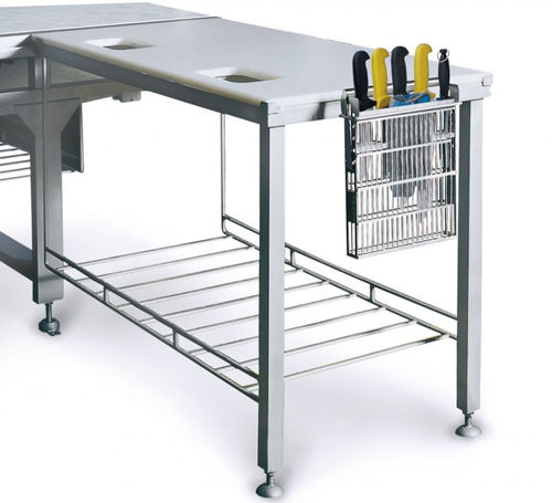 Mesa de trabajo de acero inoxidable - Roser Construcciones Metalicas S.A. - para la industria agroalimentaria