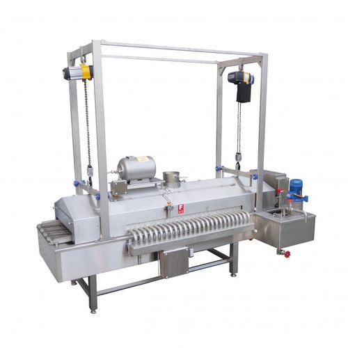 Freidora industrial continua - SFE-E 1.600/600 - Schomaker Convenience Technik GmbH - de carne / con transportador