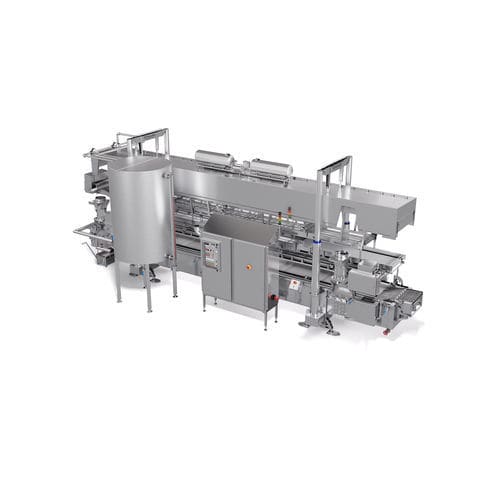 Freidora industrial continua - SFE, SFT - Schomaker Convenience Technik GmbH - de hortalizas / de carne / para pescado