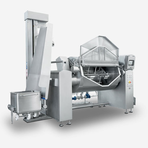 Cocedor industrial blanqueador - KIPPKO 400 - Berief Nahrungsmittelmaschinen GmbH & Co. KG - reclinable / de vapor / con mezclador