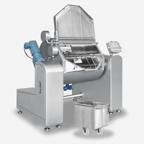 Cocedor industrial blanqueador - KIPPKO 400 JUNIOR - Berief Nahrungsmittelmaschinen GmbH & Co. KG - reclinable / de vapor / con mezclador