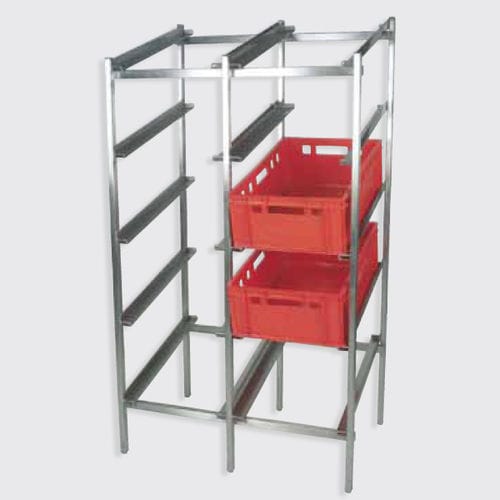 Sistema de estanterías para depósito de almacenamiento - 110.71, 100.72 series - Eberhardt GmbH - para carga ligera / de acero inoxidable