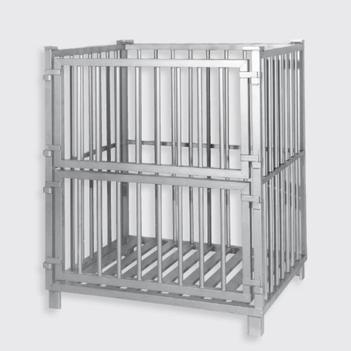 Caja-palé de acero inoxidable - 100.45, 100.46 series - Eberhardt GmbH - de transporte / para almacenamiento / para productos alimentarios