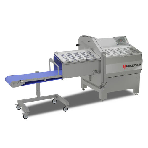 Cortadora de carne de cerdo - capacity 25 - FOODLOGISTIK Fleischereimaschinen GmbH - de salchichas / para pescado / automática