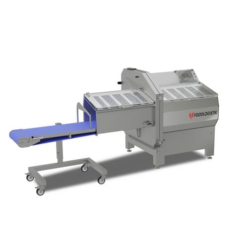 Cortadora de carne de cerdo - capacity 25+ - FOODLOGISTIK Fleischereimaschinen GmbH - de salchichas / para pescado / automática