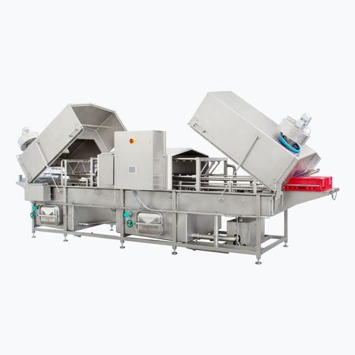 Máquina de lavado de agua - CRATES & BASKETS WASHERS - Inox Meccanica S.p.A. - de vapor / automática / para la industria agroalimentaria