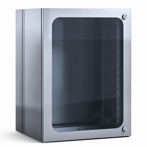 Caja rack de 19" - EKR - Irinox S.p.A. - rectangular / de acero inoxidable / con puerta transparente