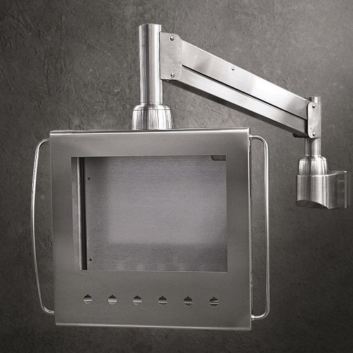 Sistema de brazo de soporte para pantalla plana - MO.VI. - Irinox S.p.A. - de acero inoxidable