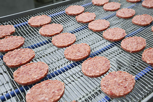Cinta transportadora calada - KFT food technology - de acero inoxidable / para la industria agroalimentaria