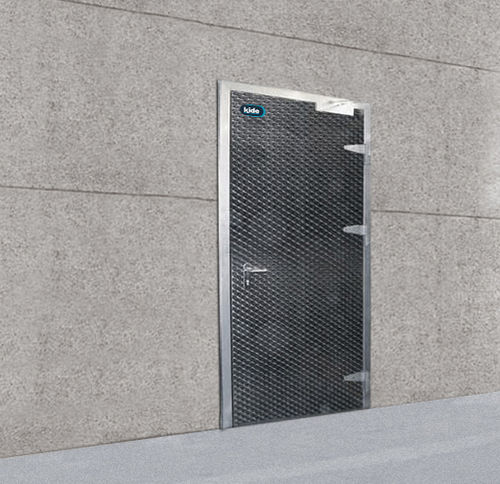 Puerta abatible - BDM - KIDE S.COOP - de acero inoxidable / para la industria alimentaria / cortafuegos