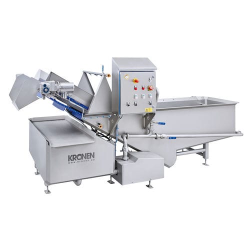 Sistema de lavado de agua - DECONWA Prep - KRONEN GmbH, Nahrungsmitteltechnik - por aspersión / automático / para la industria agroalimentaria