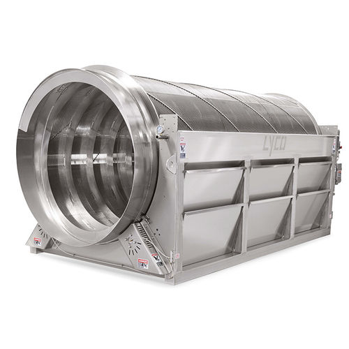 Reja de desbaste de tambor - Lyco Manufacturing, Inc. - rotativa / para el tratamiento de aguas residuales
