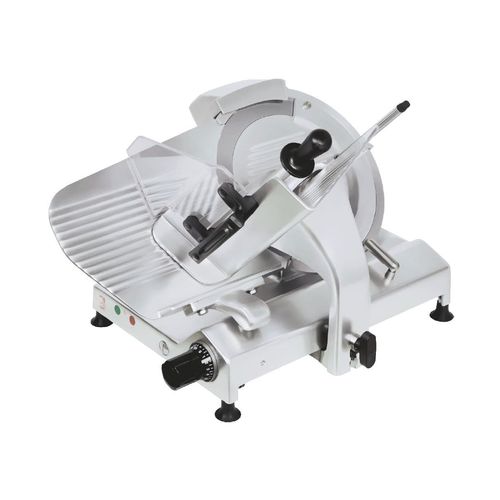Cortadora de carne - CF-330 - MAINCA - Equipamientos Carnicos S.L. - semiautomática / con hoja circular / 230 V monofásico