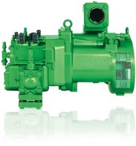 Compresor frigorífico abierto - OS series - BITZER - de tornillo / monoetapa / para la refrigeración comercial