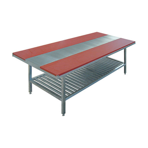 Mesa de trabajo de acero inoxidable - Mauting s.r.o. - para la industria agroalimentaria