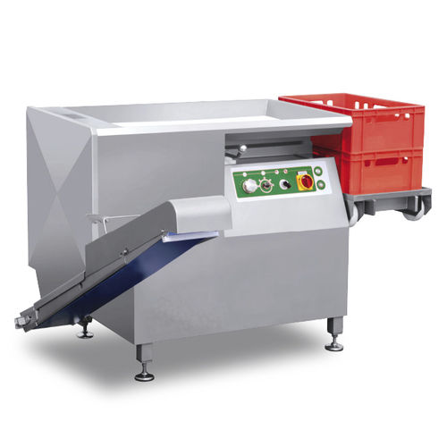 Cubicadora para carne - 2000 series - MHS Schneidetechnik GmbH - para verdura / multifuncional / con transportador