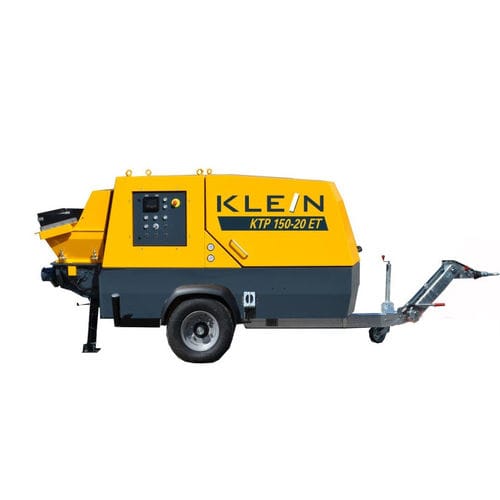 Bomba para hormigón montada en remolque - KTP 150-20 - Klein GmbH - para obra / eléctrica